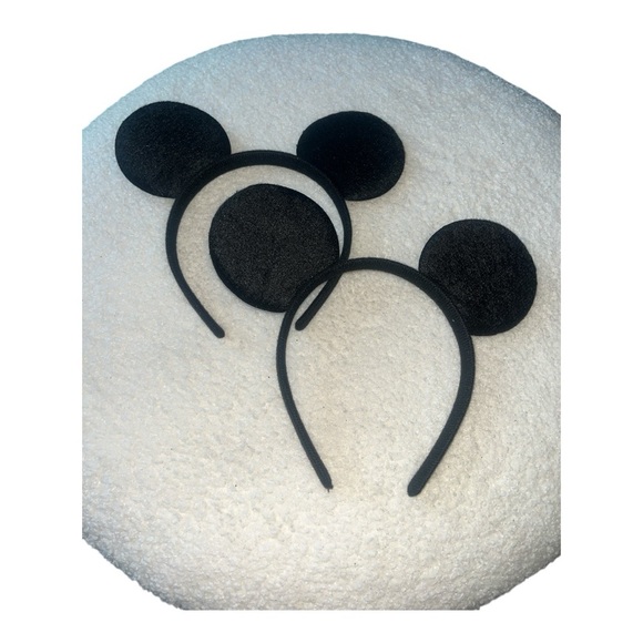 Black Mouse Ear Headbands (2) - Picture 5 of 6